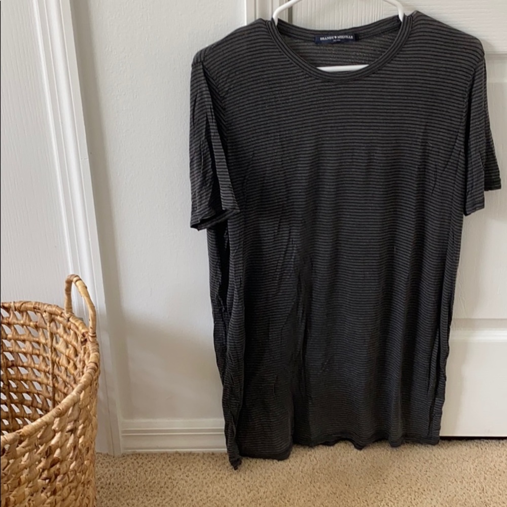 Brandy stripped t-shirt dress